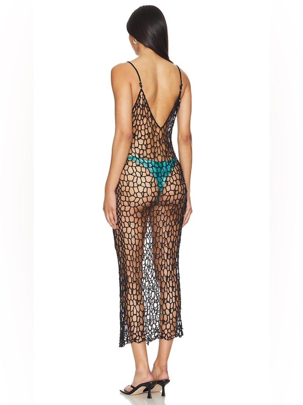 Indah crochet beaded Aries coverup dress ! From revolve - Picture 2 of 5